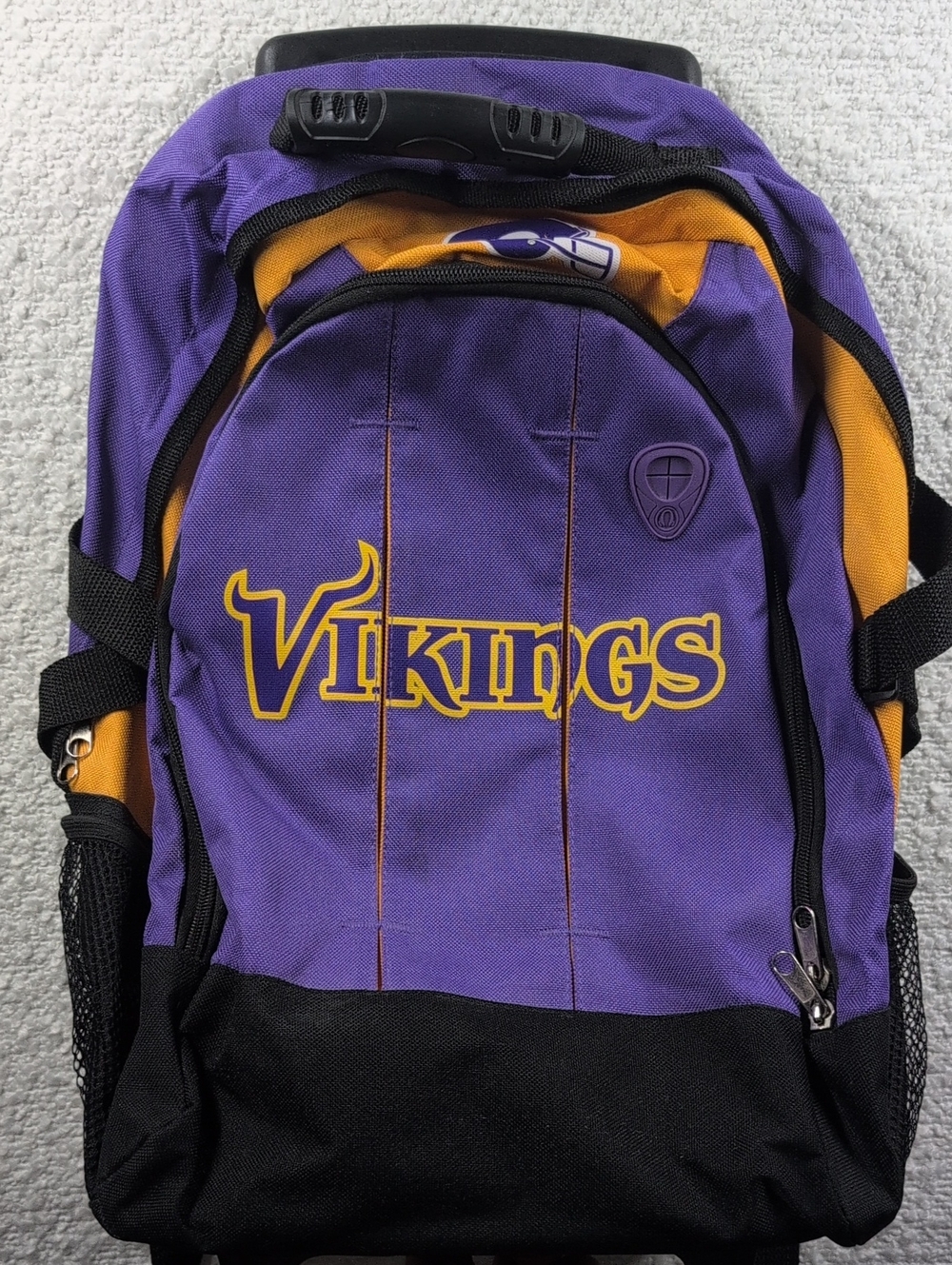 VTG Minnesota Vikings Purple & Gold Rolling Backpack